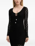 GUESS USA lace-insert midi dress - Black