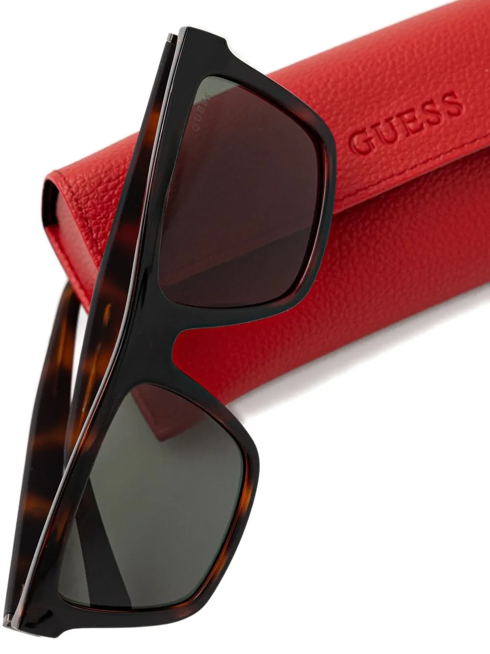 GUESS EYEWEAR tortoiseshell square sunglasses Bruin