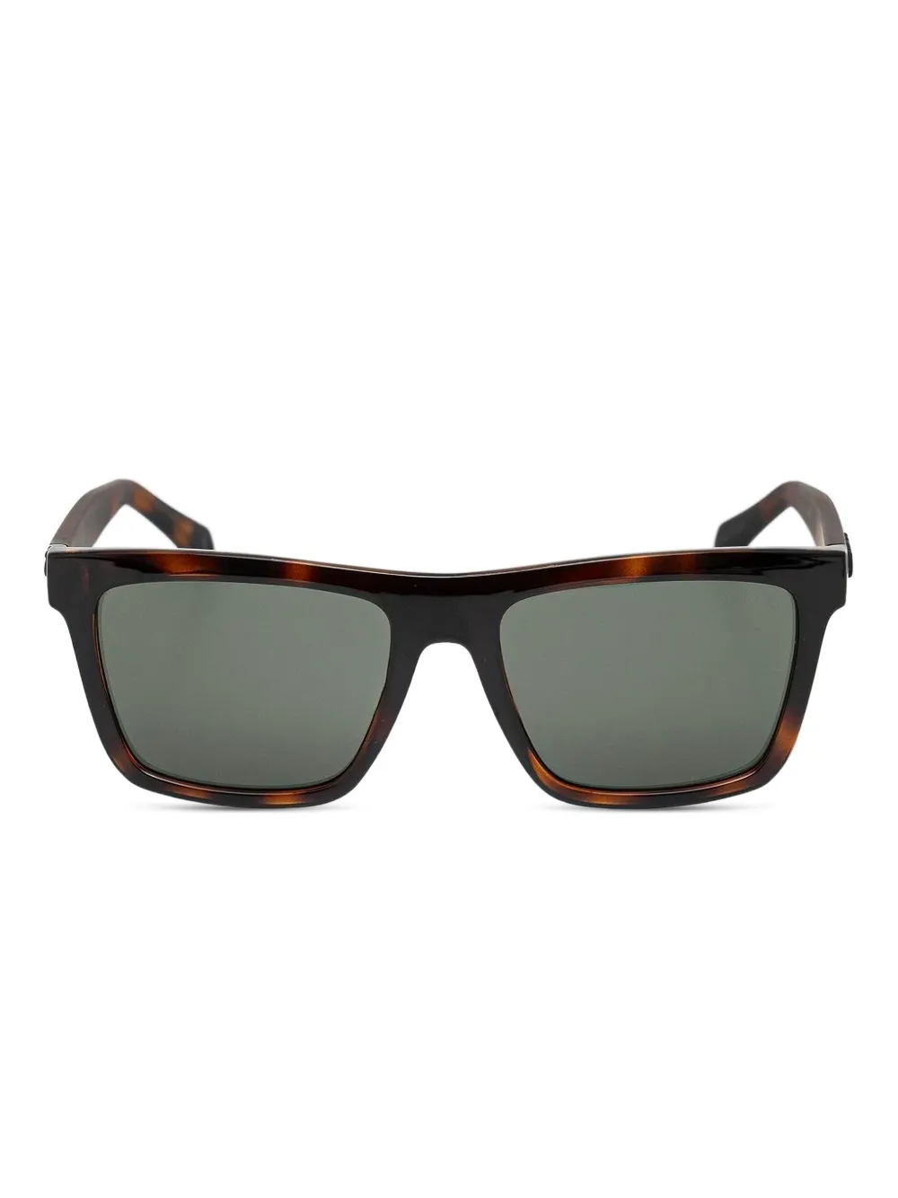 GUESS EYEWEAR トータスシェル スクエアサングラス - ブラウン GUESS EYEWEAR トータスシェル スクエアサングラス - ブラウン