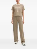 GUESS USA side-stripe track pants - Brown