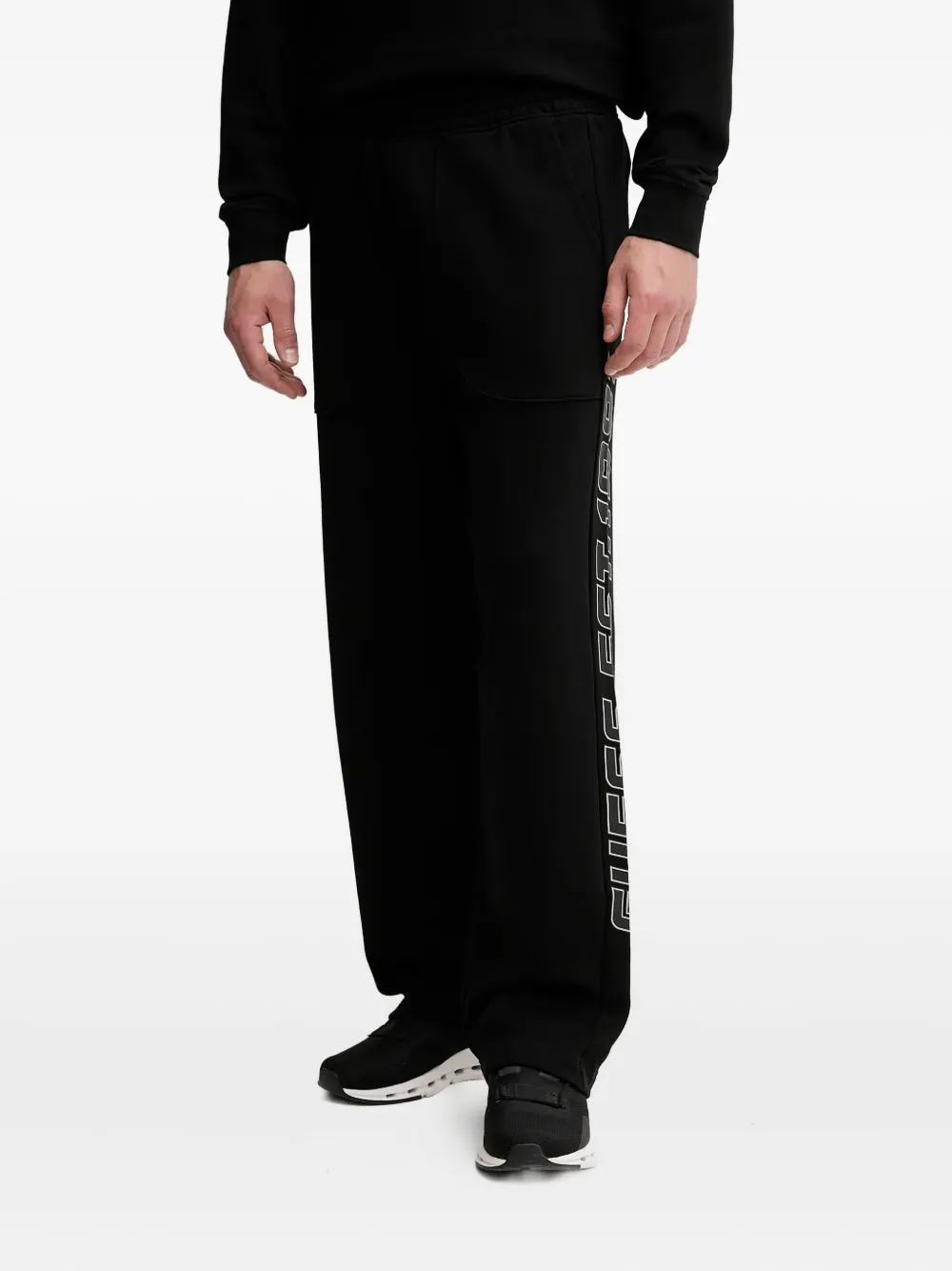 GUESS USA logo-detail track pants | Black | Image 1