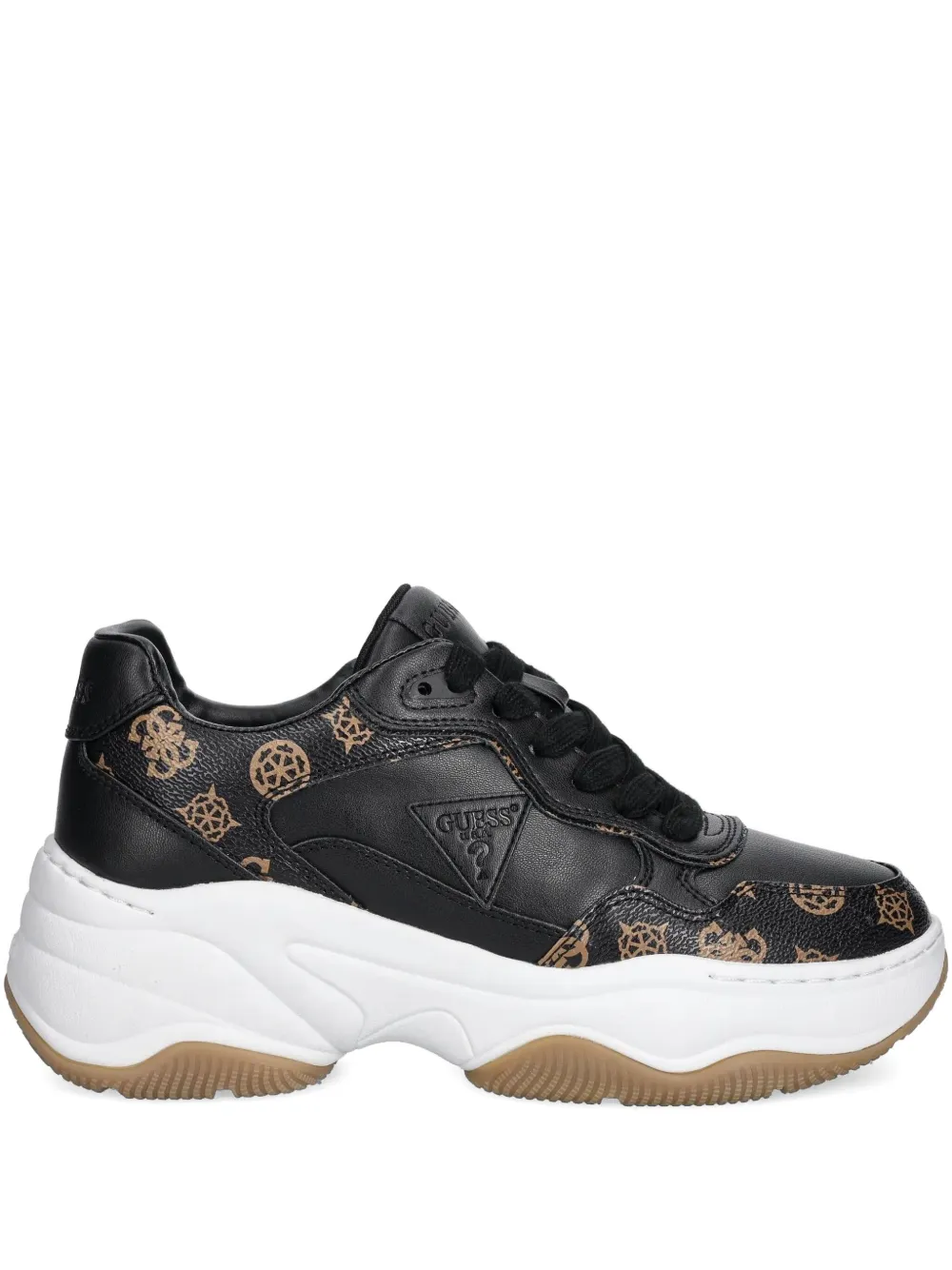 GUESS USA logo-print chunky low-top sneakers Black