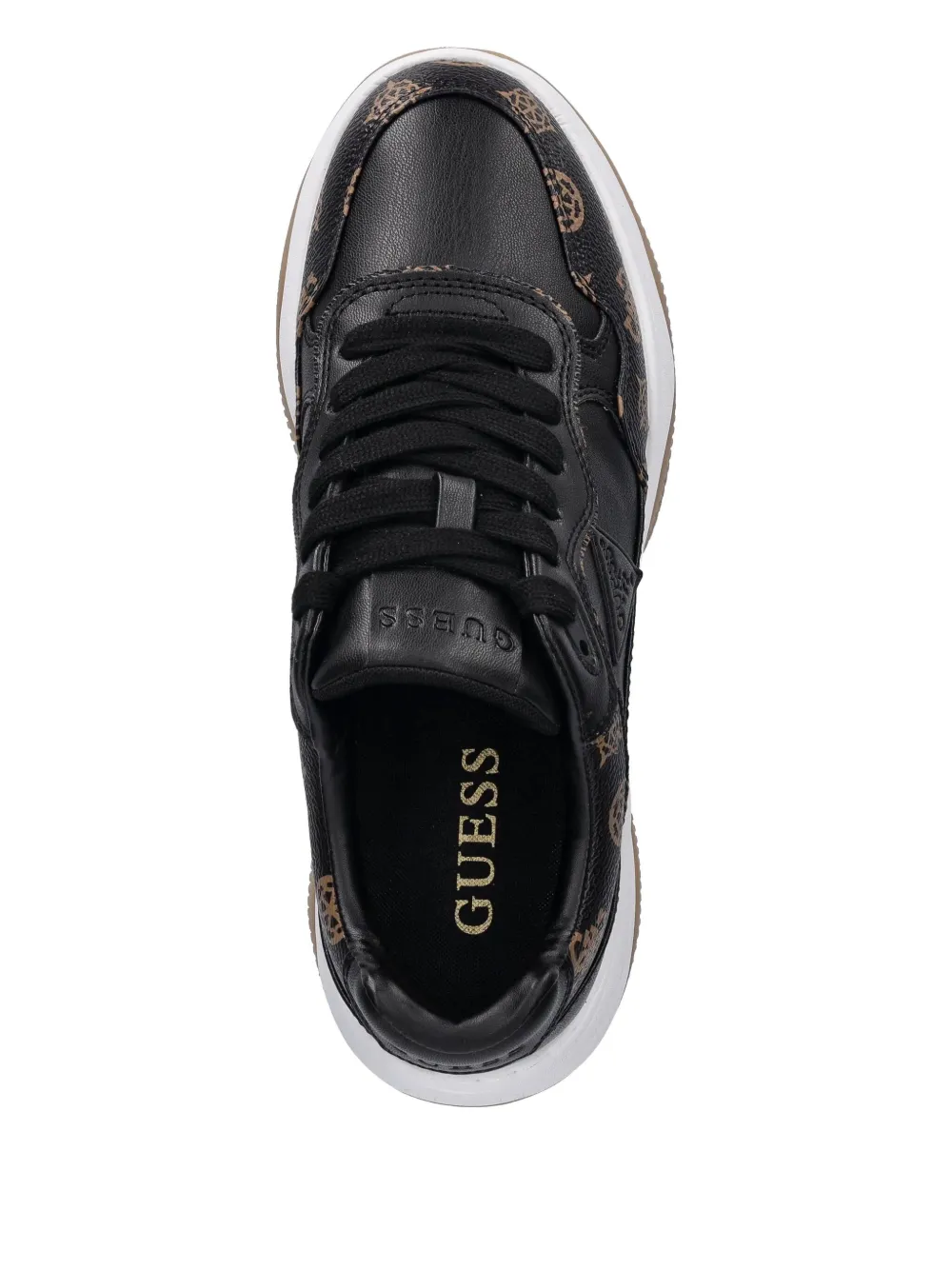 GUESS USA logo-print chunky low-top sneakers Black