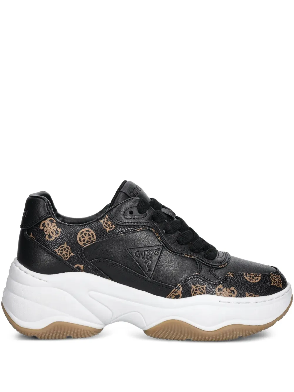 GUESS USA logo-print chunky low-top sneakers Black