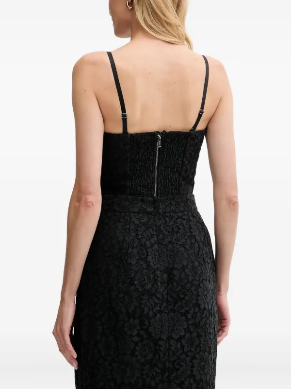GUESS USA Josiane Corset Top | Black | FARFETCH GE
