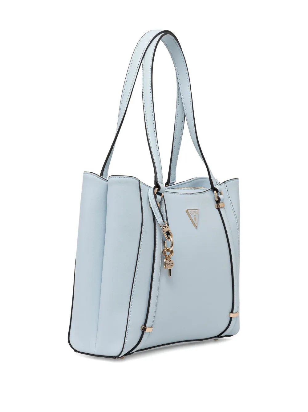 GUESS USA key-charm tote bag - Blauw