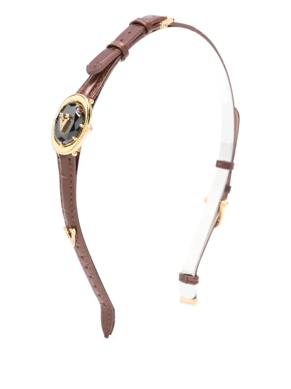 Headband with Gold emblem (1) Unisex Gold Logo Repeat Microfiber Headband - St. Jude Gift Shop main image 2