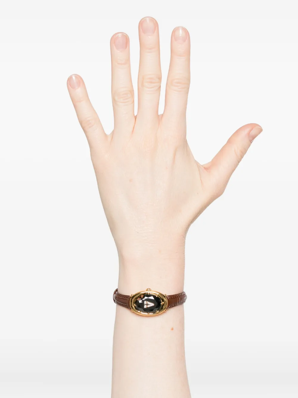YVMIN leather bracelet - Zwart