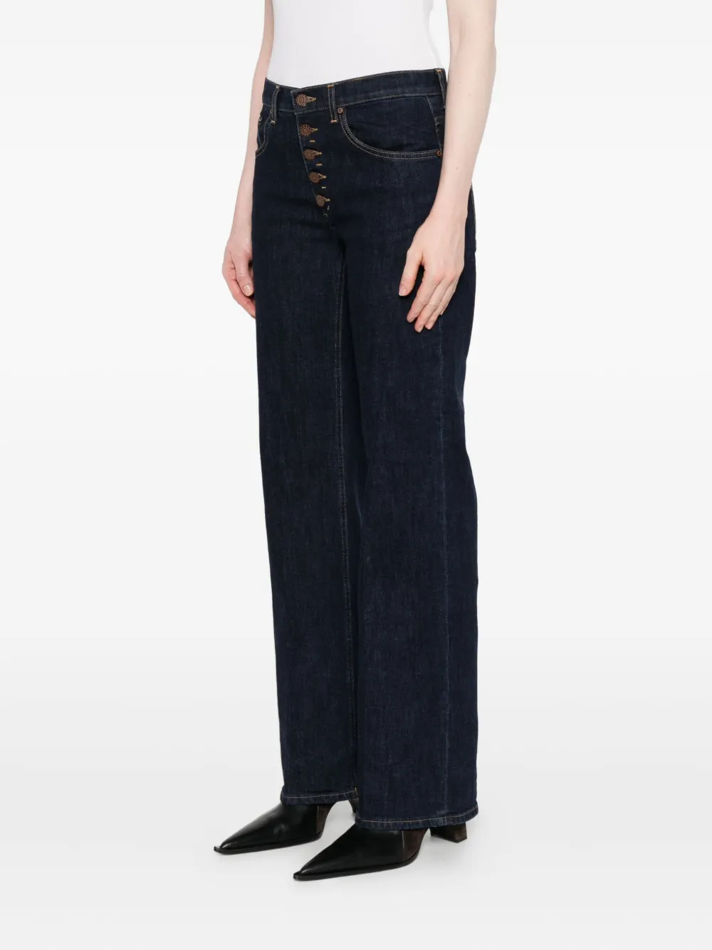 DONDUP button-fly jeans Blauw