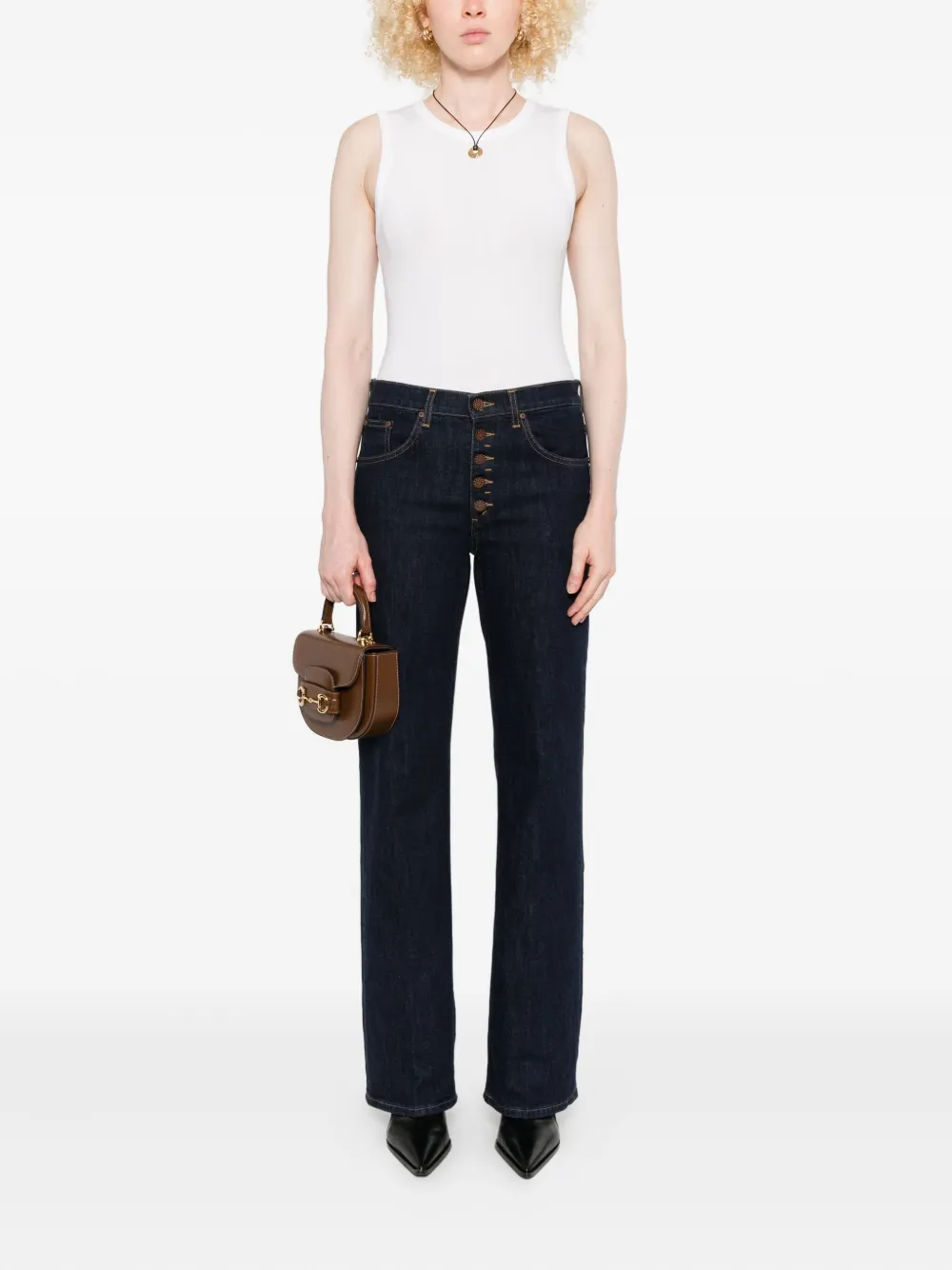 DONDUP button-fly jeans Blauw