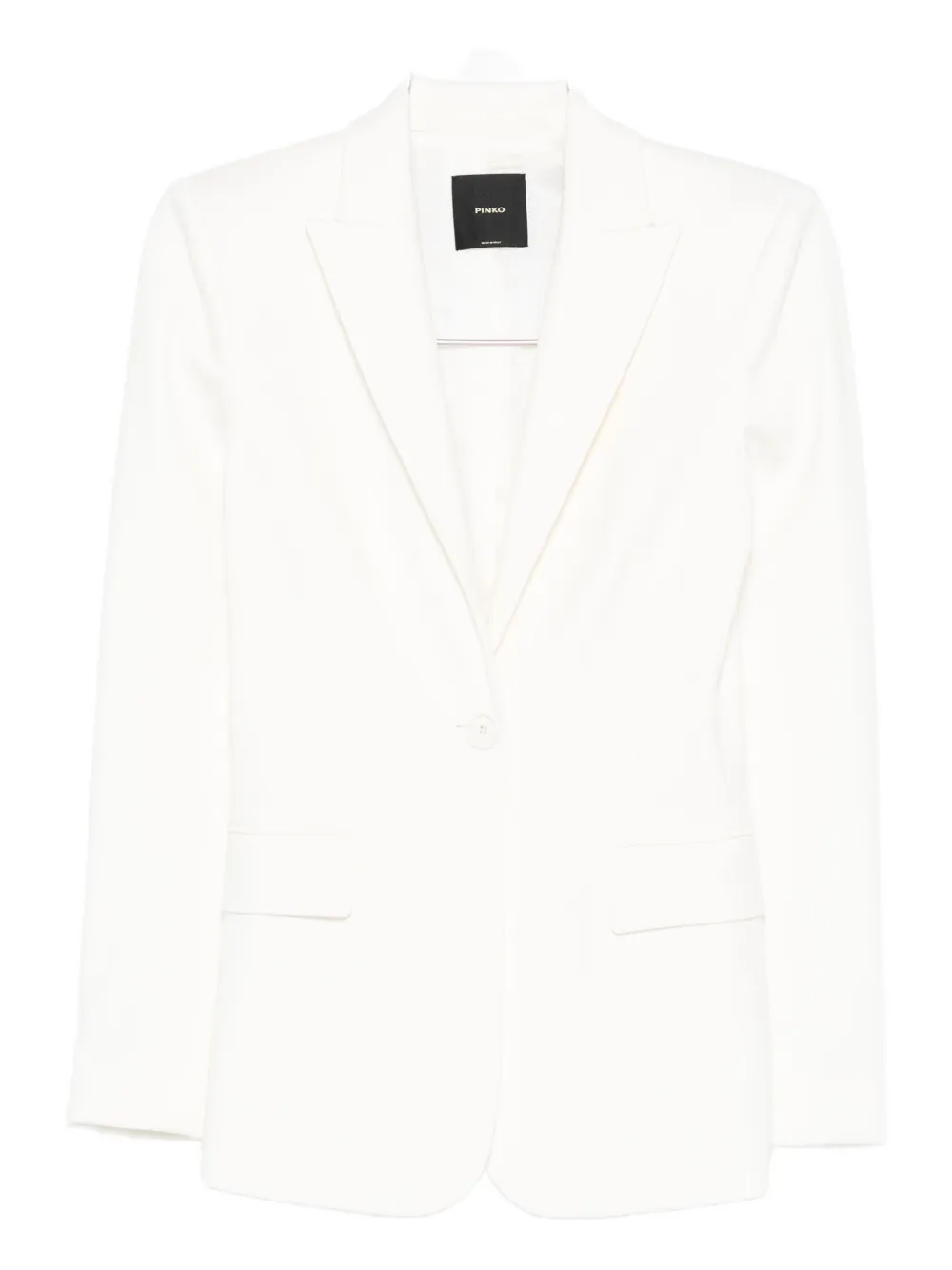 Pinko Single-breasted Blazer In White