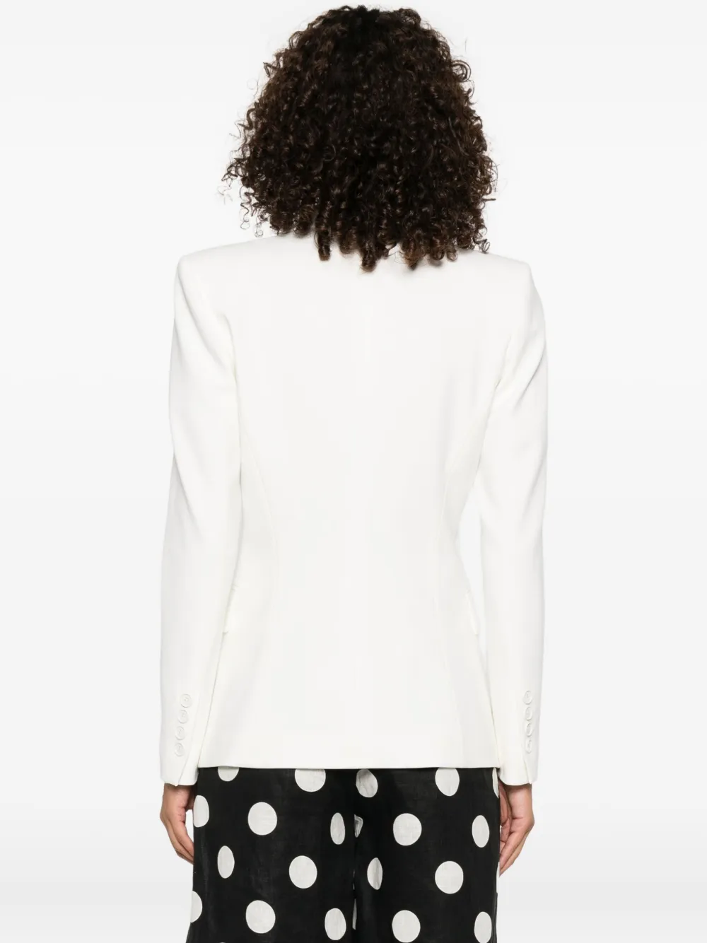 Pinko Single-breasted Blazer In White
