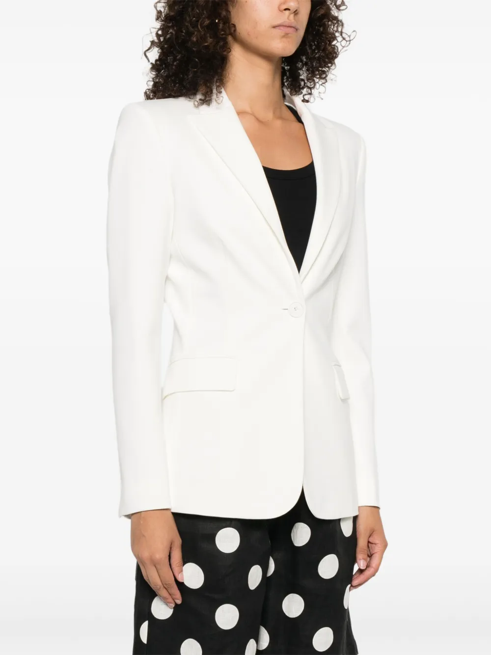PINKO Blazer met enkele rij knopen Wit