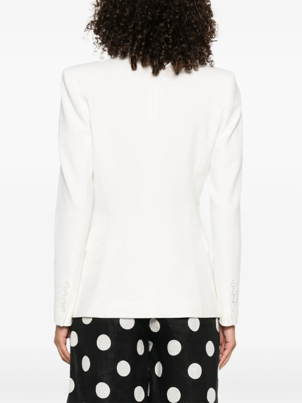 PINKO Blazer met enkele rij knopen Wit