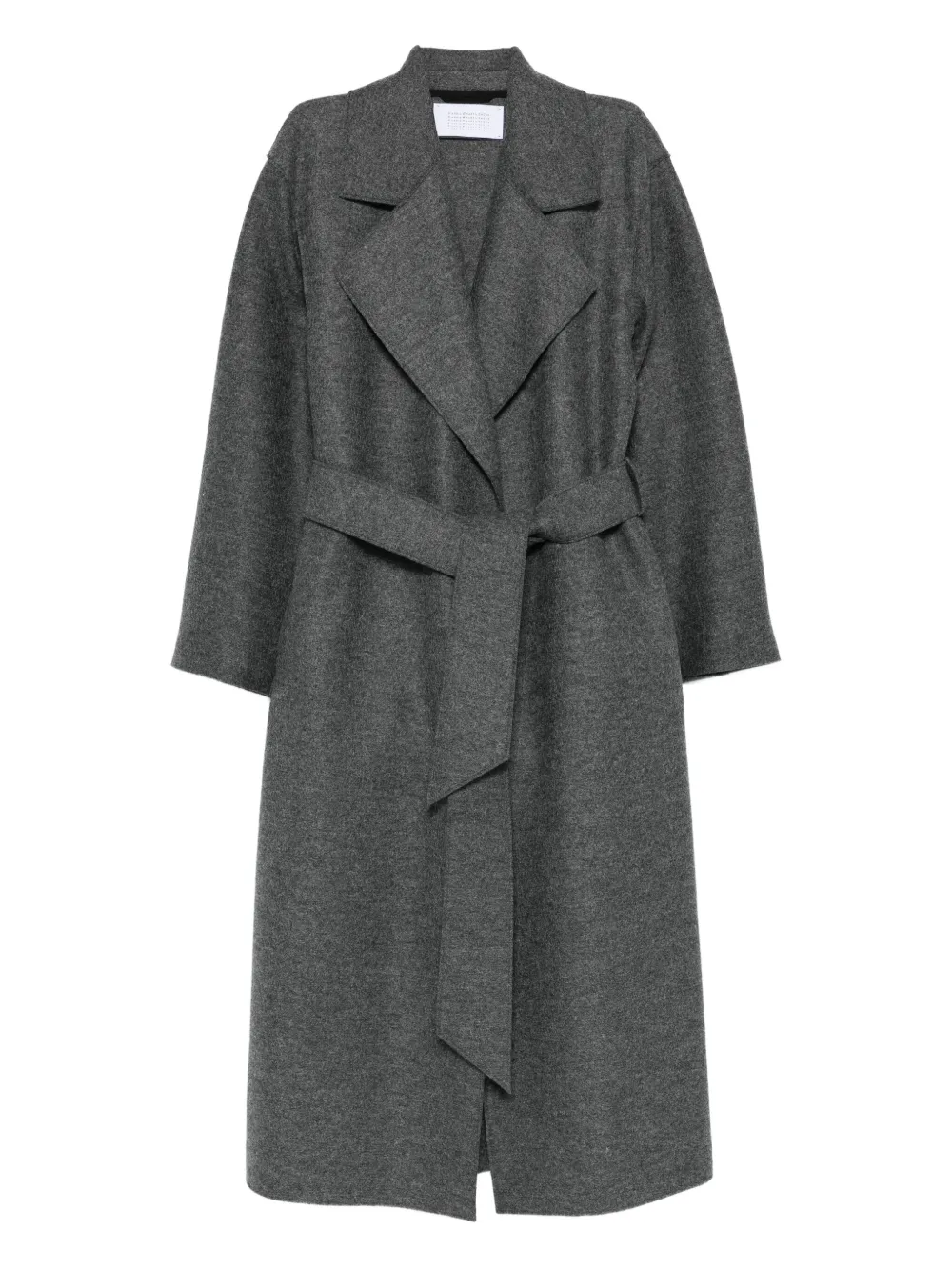 Harris Wharf London belted wool coat Grijs