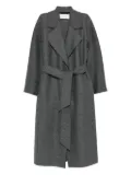 Harris Wharf London belted wool coat - Grey