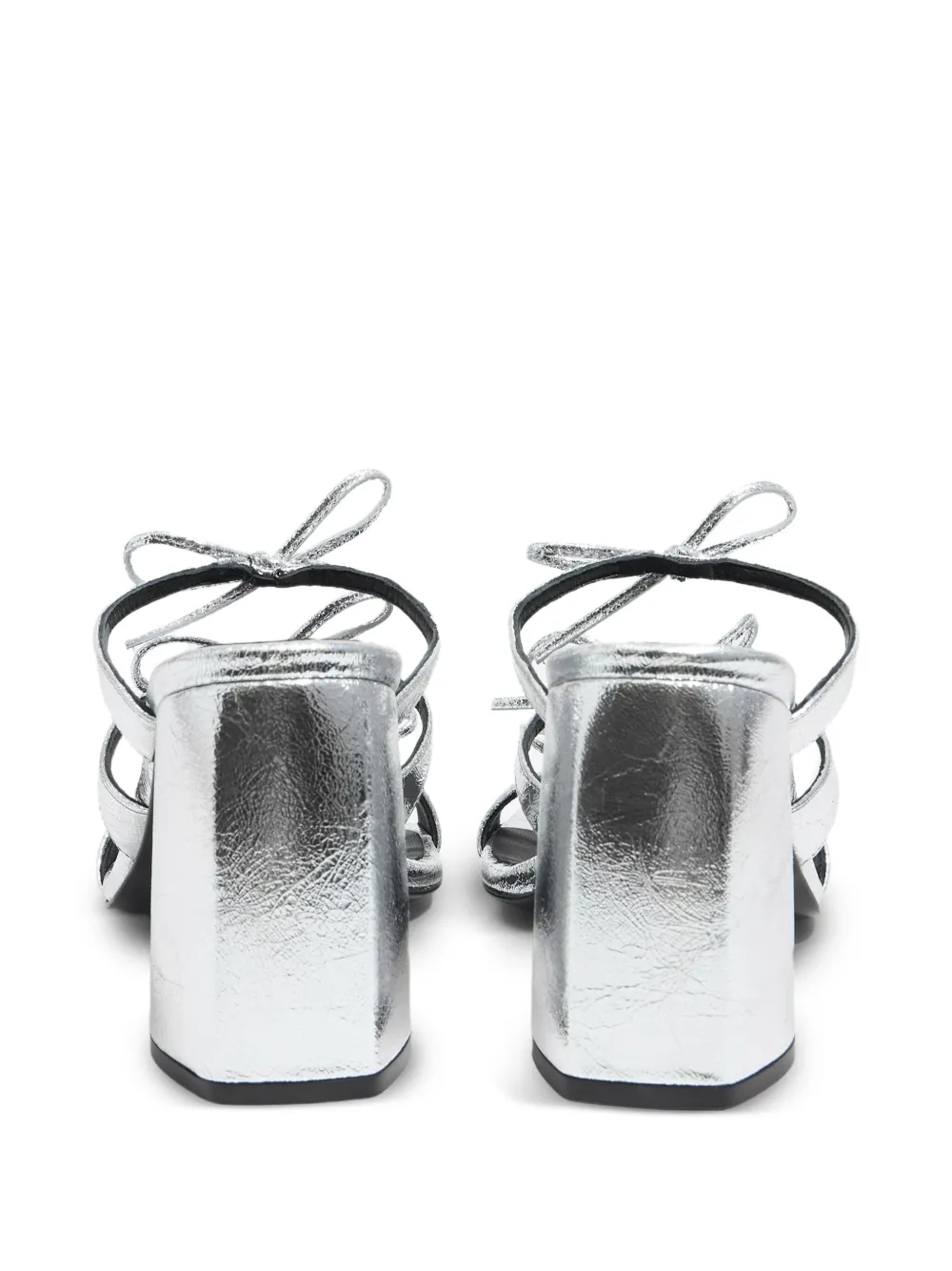 Bimba y Lola 95mm bow-detail heeled sandals Grey