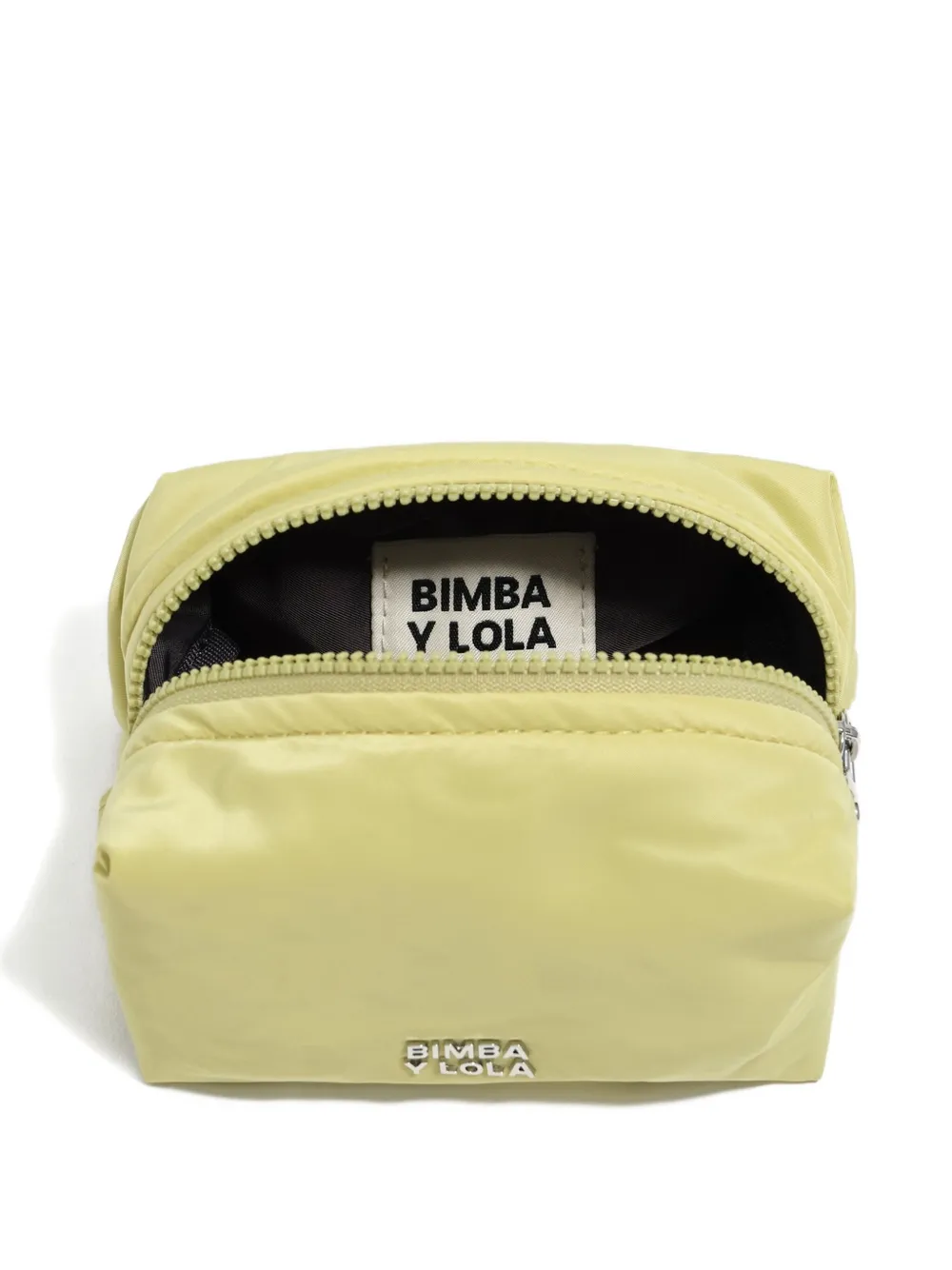 Bimba y Lola small logo-plaque make-up bag | Yellow | Image 1