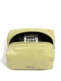 Bimba y Lola small logo-plaque make-up bag - Yellow
