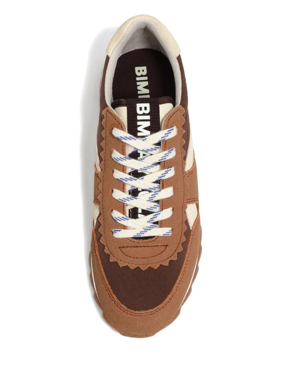 Bimba y Lola scalloped-panel sneakers Brown