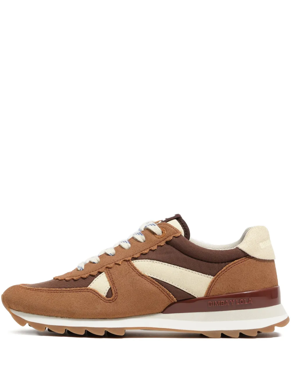 Bimba y Lola scalloped-panel sneakers Brown