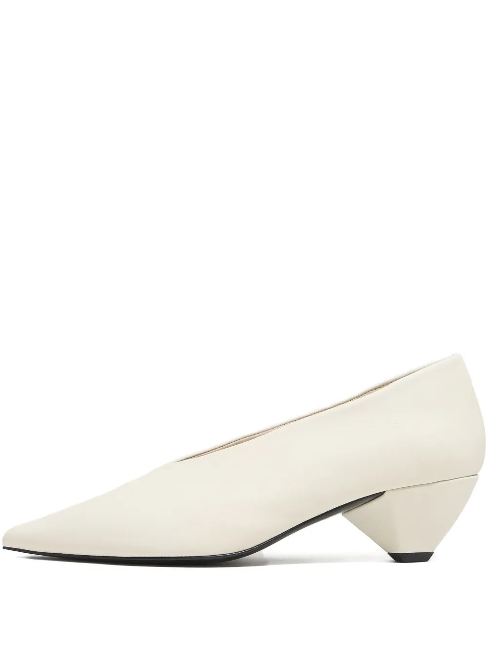 Bimba Y Lola Pointed-toe Cone-heel Pumps In White