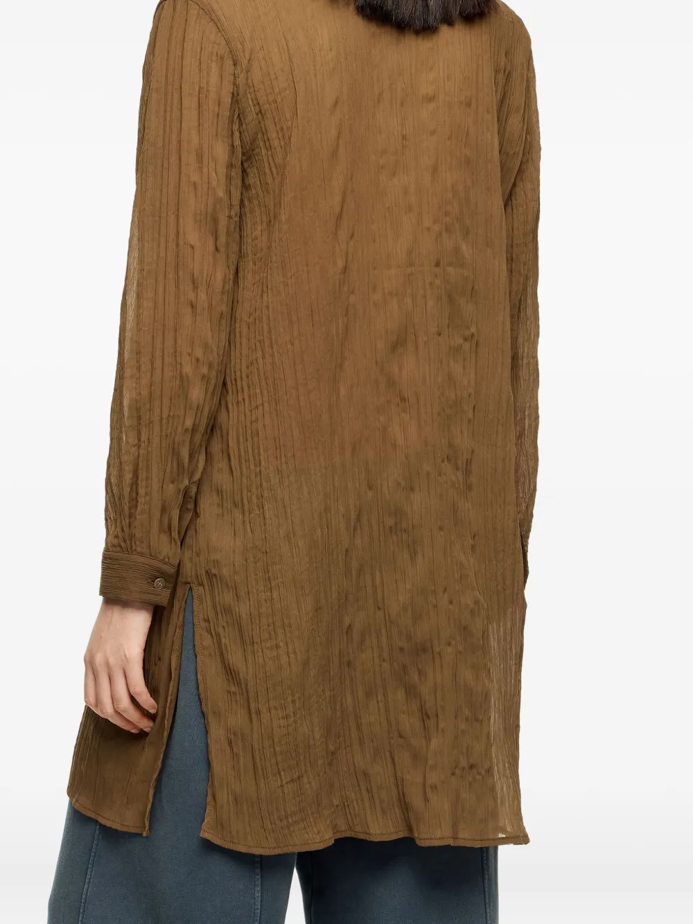 Bimba y Lola Geplooide blouse Bruin