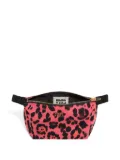 Bimba y Lola leopard-print zip make-up bag - Pink