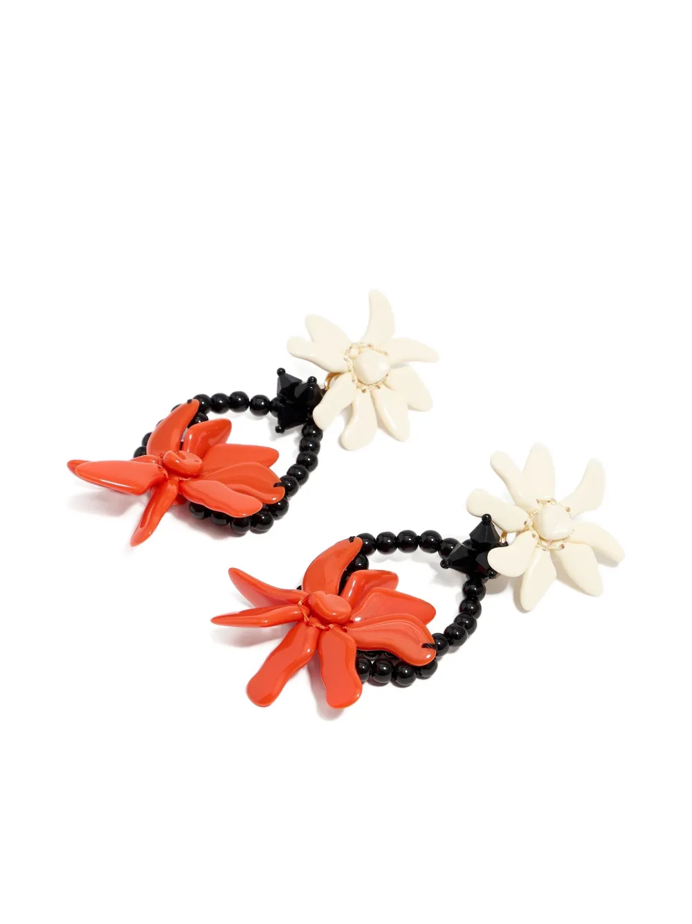 Bimba y Lola flower-beaded earrings | Image 2