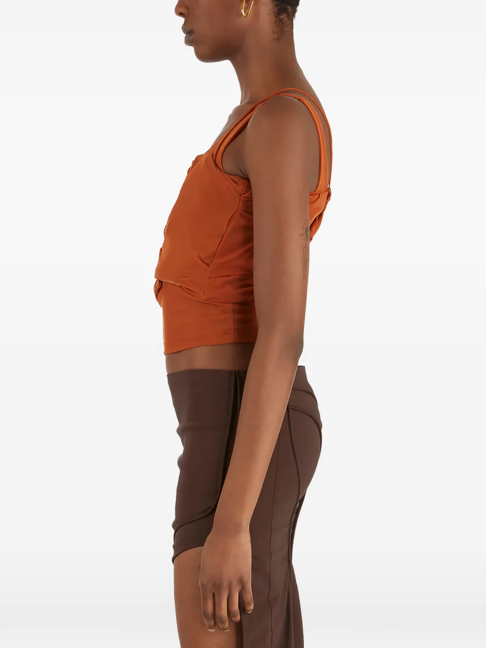  Rusfrcade Overlay-strap Top - Orange 