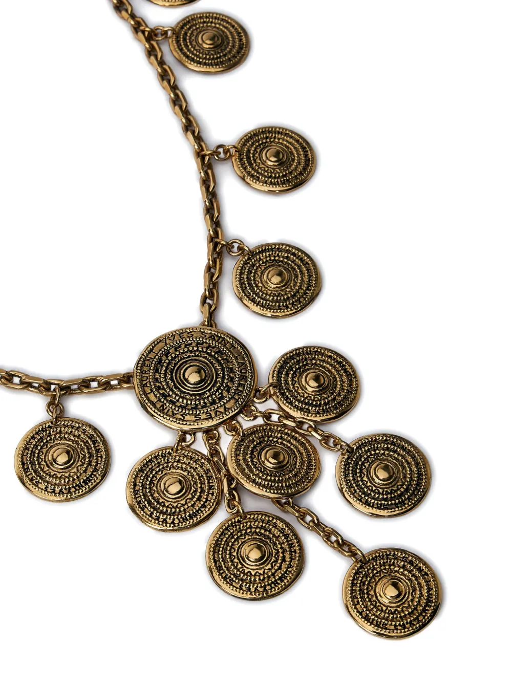 Saint Laurent medallion-embellishment necklace - Goud