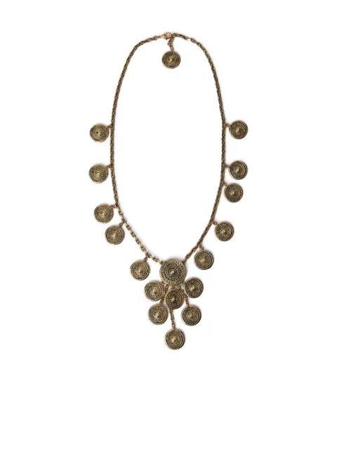 Saint Laurent medallion-embellishment necklace
