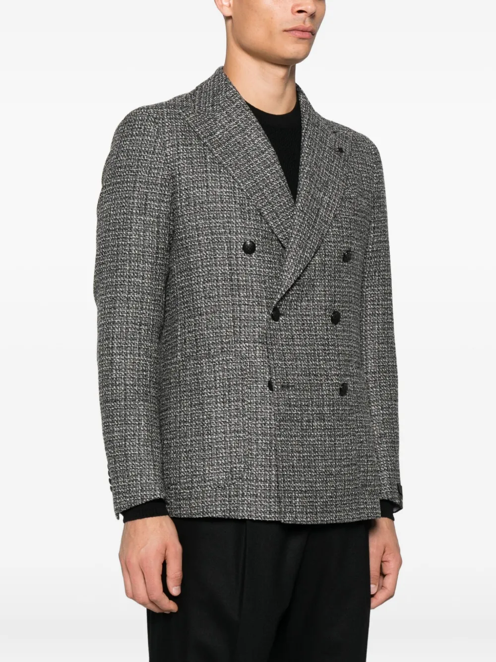 Tagliatore Blazer met dubbele rij knopen Zwart