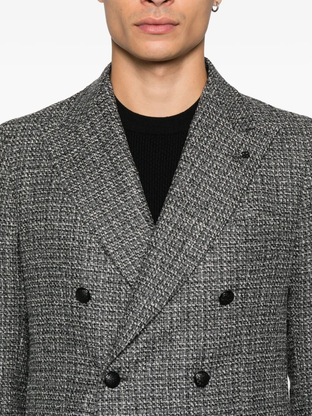 Tagliatore Blazer met dubbele rij knopen Zwart