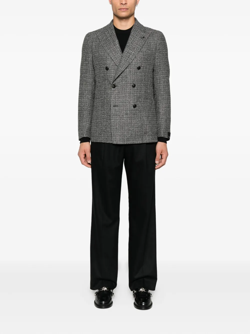 Tagliatore Blazer met dubbele rij knopen Zwart