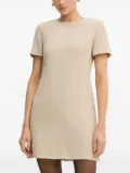 BOSS short-sleeve shift mini dress - Neutrals