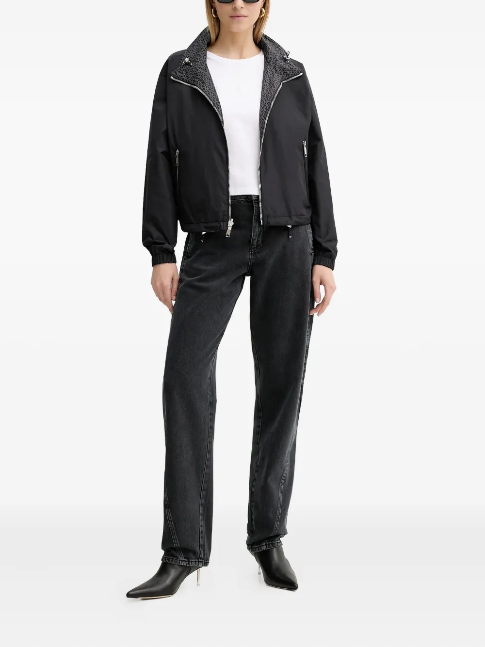 BOSS Jeans met logopatch - Zwart