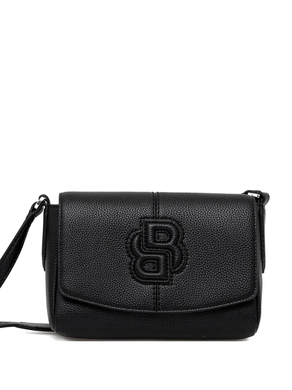 embossed-logo shoulder bag