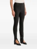 BOSS split-hem leather trousers - Black