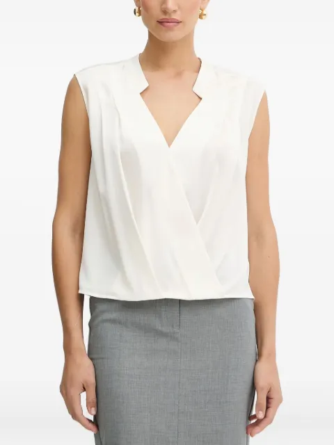 BOSS sleeveless v-neck blouse