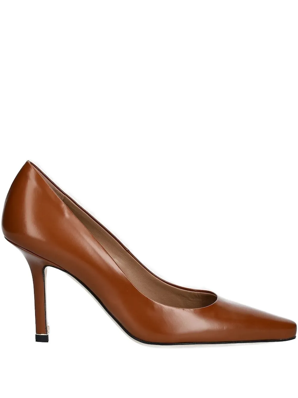 Hugo Boss 100mm Pointed-toe Stiletto Pumps In Brown