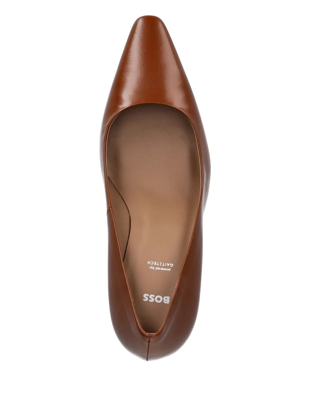 Hugo Boss 100mm Pointed-toe Stiletto Pumps In Brown