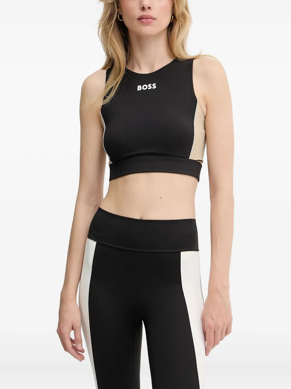 colour-block tank top