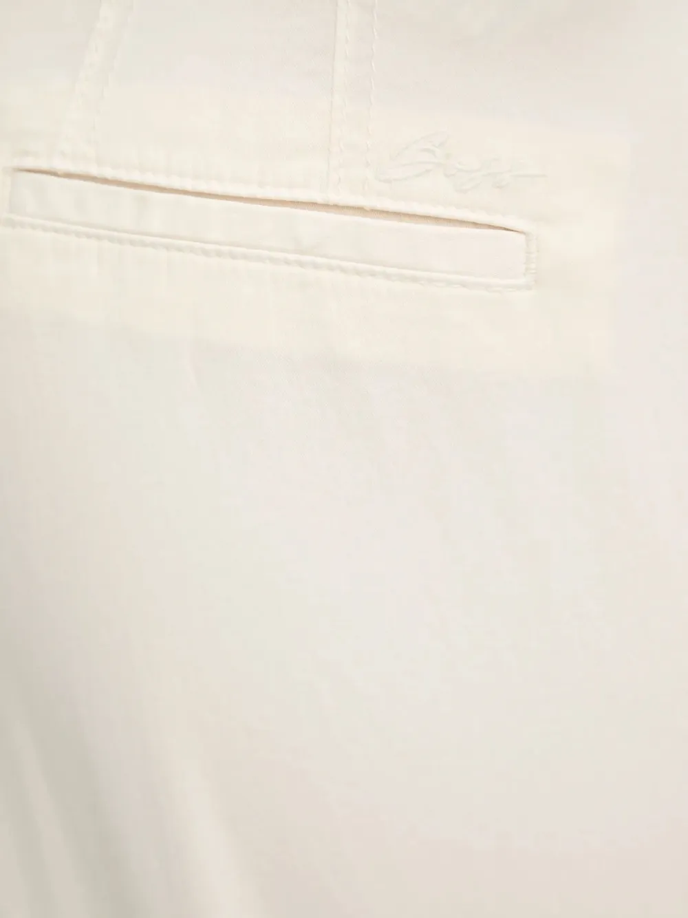 BOSS Straight broek met zakken Beige