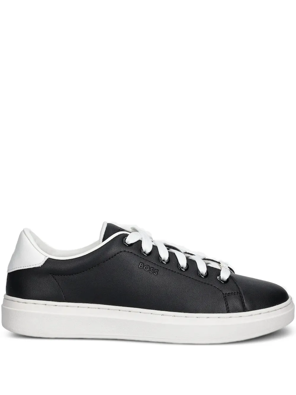 BOSS Kieran lace-up leather sneakers Black