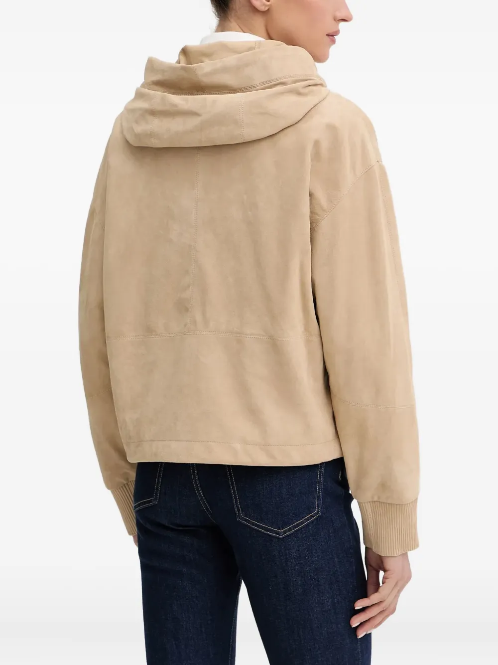 BOSS zip-fastening hooded jacket Bruin