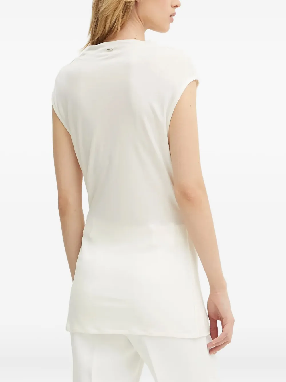 Hugo Boss Boss Elamma Cap Sleeve Top In White