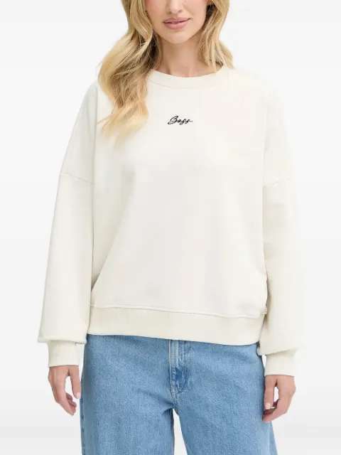 BOSS embroidered crew neck sweatshirt