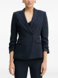 BOSS gathered-sleeves blazer - Blue