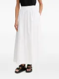 BOSS elastic-waist midi A-line skirt - White